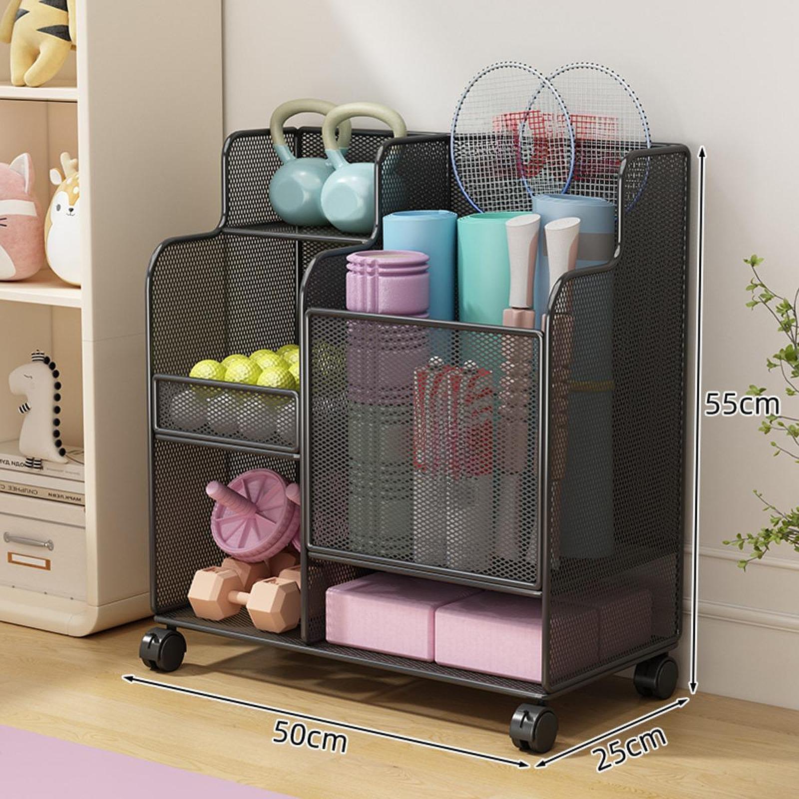 رف تخزين معدات رياضية بعجلات،  - مراجعة Sports Equipment Garage Storage وسعره
