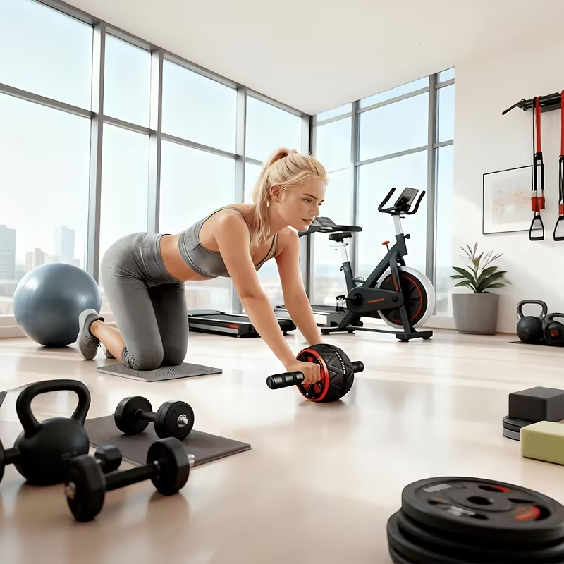 عجلة تمارين البطن وسجادة الركب - مراجعة Sports Equipment Meaning وسعره