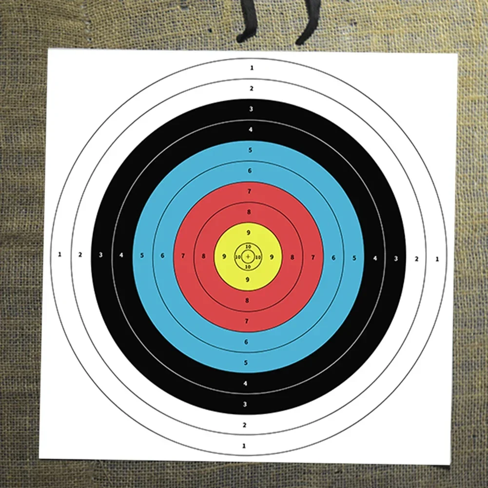 10 قطع/مجموعة أهداف ورقية احتر - مراجعة Archery Target Face وسعره