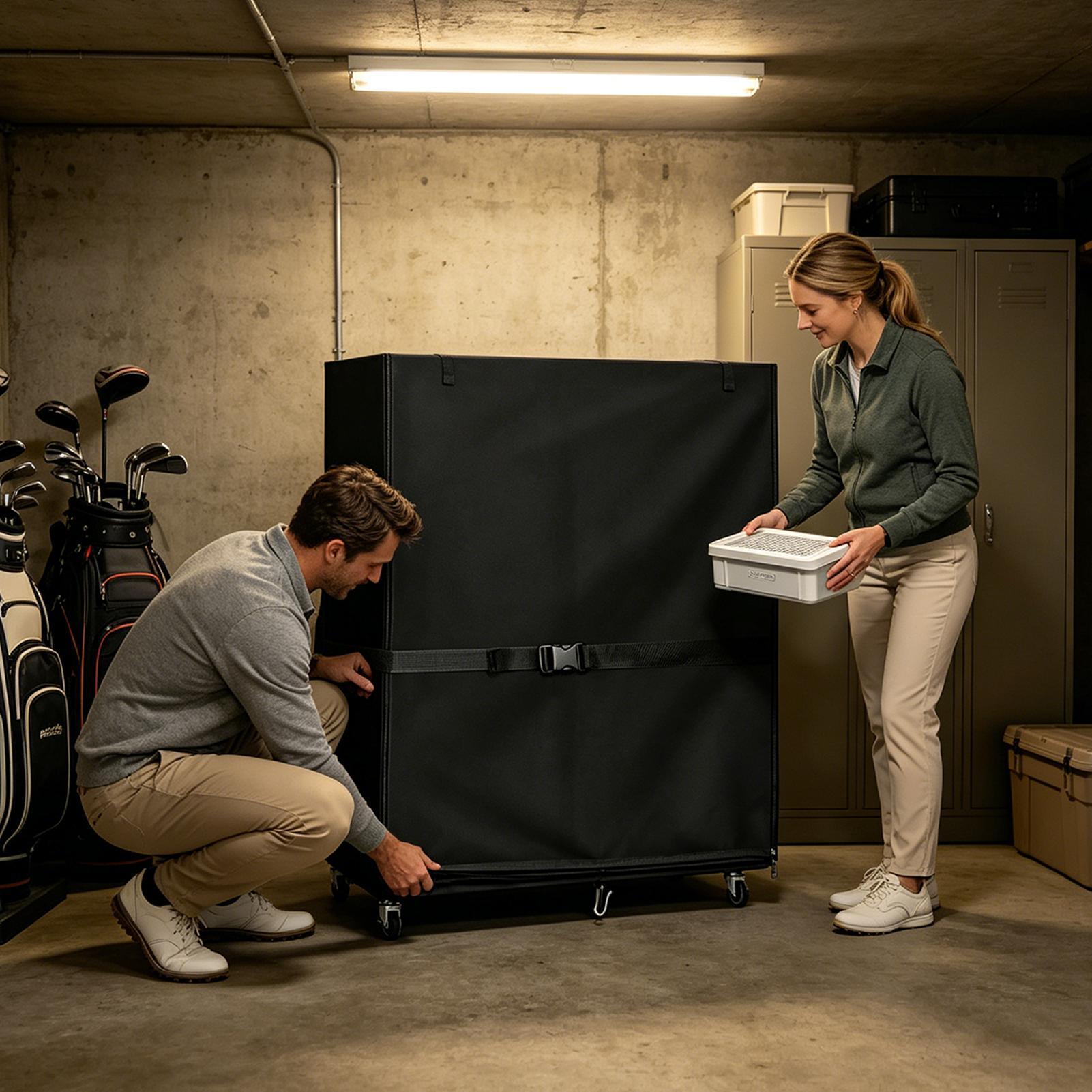 غطاء رف تخزين حقيبة الجولف من  - مراجعة Sports Equipment Garage Storage وسعره