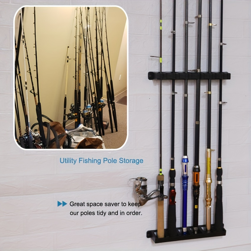 حامل جداري لقصبات الصيد سهل ال - مراجعة Sports Equipment Garage Storage وسعره